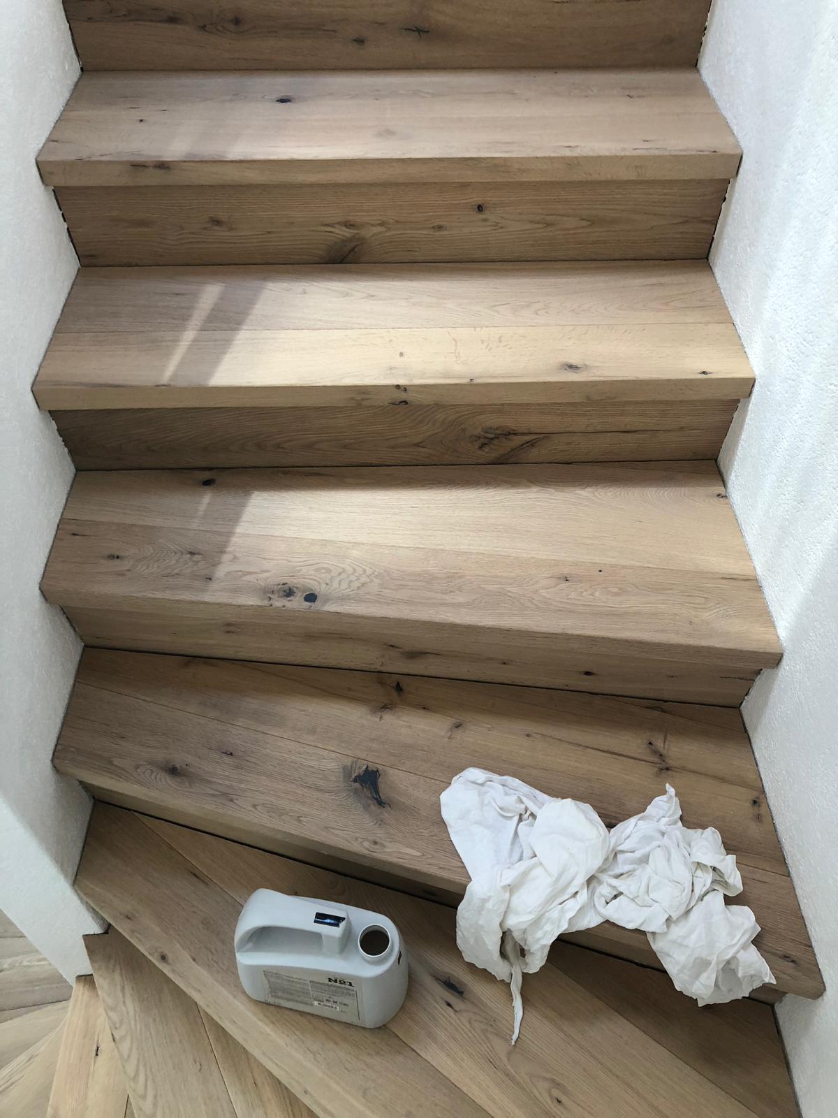 Treppenstufen aus Eiche